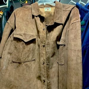 RIch Real Suede Varcity Shirt 4x. Inside leather. Very nice, high Quality